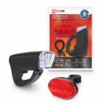 Фонарь велосипедный BL 02 5LED с задним фонарем 3AA 2 режима с кронштейном ЧЕРНЫЙ IN HOME купить оптом недорого