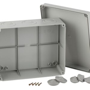 Распаячная коробка ЭРА KORv-240-195-90 ОУ КОРv 240х195х90мм на винтах кабельные вводы d28-3 шт