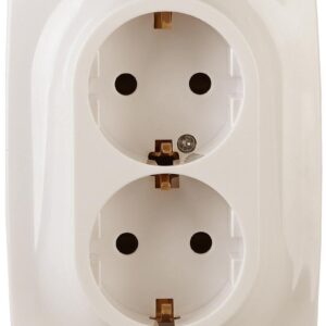 12-2116-02 ЭРА Розетка 2X2P+E Schuko