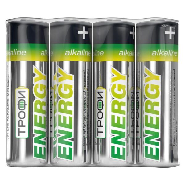 Батарейки Трофи LR6-4S ENERGY Alkaline купить оптом недорого