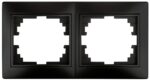 Рамка для розеток и выключателей Intro Plano 1-502-05 на 2 поста горизонтальная