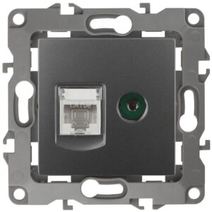 12-3110-12 ЭРА Розетка комбинированная RJ45+TV