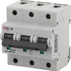 Автоматический выключатель ЭРА PRO NO-902-279 ВА47-100 3P 10А кривая C 10 кА купить оптом недорого