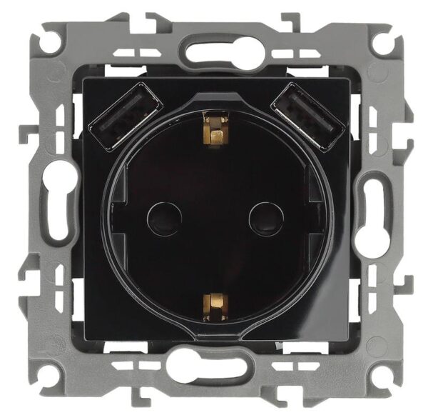 12-4109-06 ЭРА Розетка 2P+E 16A-250В