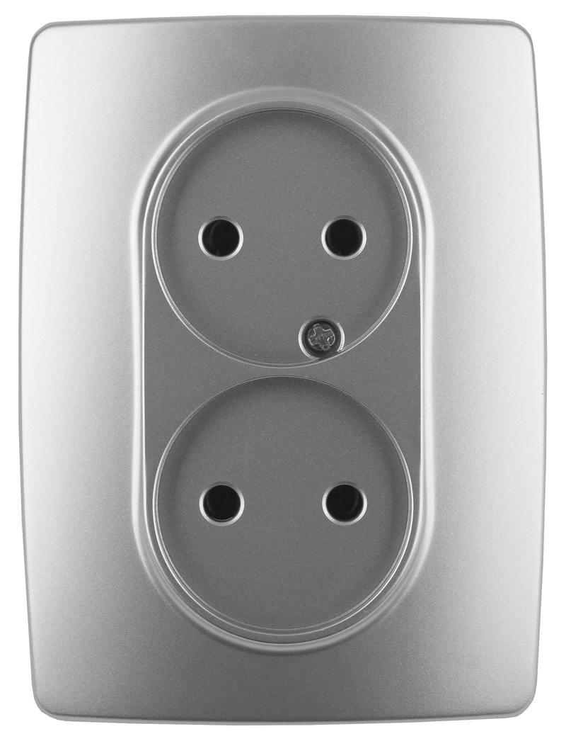 12-2107-03 ЭРА Розетка 2X2P 12-2107-03 ЭРА Розетка 2X2P