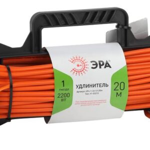 Удлинитель силовой ЭРА UFx-1-2x1.0-20m на рамке без заземления 1 розетка 20м ПВС 2х1мм2 купить оптом недорого