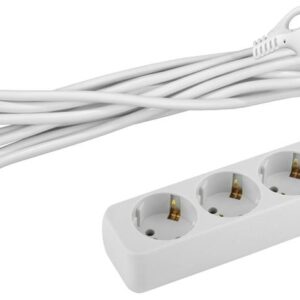 Удлинитель электрический ЭРА U-3e-5m-3x1 с заземлением 3 розетки 5м ПВС 3x1мм2 16А купить оптом недорого