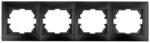 Рамка для розеток и выключателей Intro Plano 1-504-05 на 4 поста горизонтальная