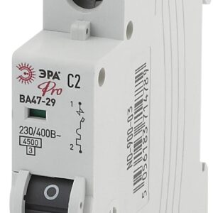Автоматический выключатель ЭРА PRO NO-900-03 ВА47-29 1P 2А кривая C 4