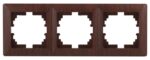 Рамка для розеток и выключателей Intro Solo 4-503-10 на 3 поста