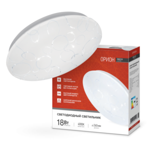 Светильник светодиодный серии DECO ОРИОН 18Вт 230В 4000К 1620Лм 260х55мм IN HOME купить оптом недорого