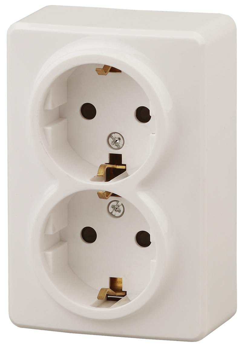 11-2205-02 ЭРА Розетка 2х2P+E Schuko 11-2205-02 ЭРА Розетка 2х2P+E Schuko