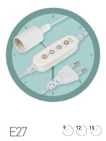 Светильник для растений ЭРА FITO-Time Holder E27 с проводом и таймером для фитоламп с цоколем Е27 купить оптом недорого