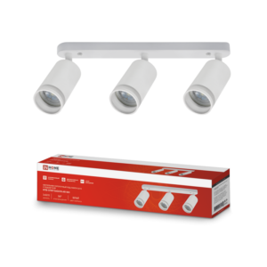 Светильник потолочный НПБ СПОТ-3xGU10-AR-WH под лампу GU10 56х165x350мм белый IN HOME купить оптом недорого