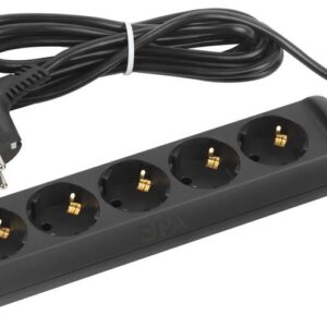 Удлинитель электрический ЭРА UX-5e-3m-B с заземлением 5 розеток 3 м ПВС 3х0