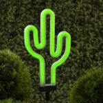 ERASF012-31 ЭРА Садовый неоновый светильник Кактус на солнечной батарее купить оптом недорого