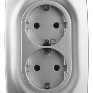 12-2106-03 ЭРА Розетка 2X2P+E Schuko