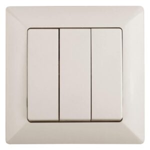 Выключатель Intro Solo 4-106-02 трехклавишный 10А-250В