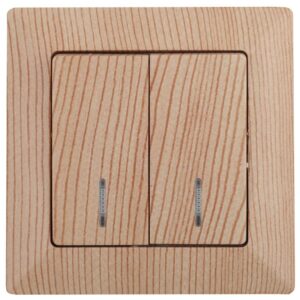 4-105-11 Intro Выключатель двойной с подсветкой