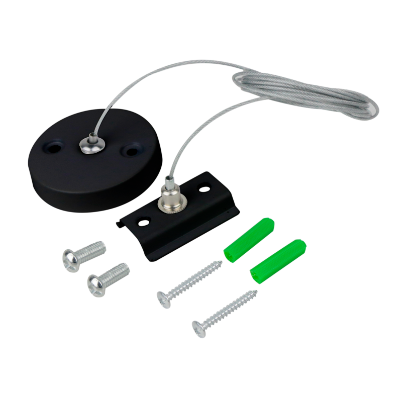 Комплект для подвесного монтажа шинопровода SK2-B-TL 2м черный серии TOP-LINE IN HOME оптом купить хорошая цена Комплект для подвесного монтажа шинопровода SK2-B-TL 2м черный серии TOP-LINE IN HOME купить оптом недорого