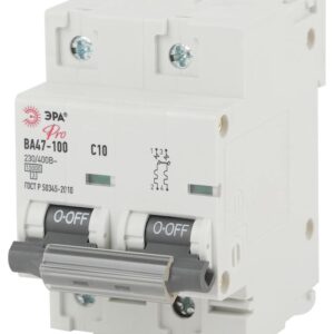 Автоматический выключатель ЭРА PRO NO-902-271 ВА47-100 2Р 10А кривая С 10 кА купить оптом недорого