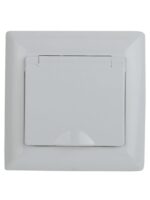 Розетка Intro Solo 4-207-01 с заземлением 2P+E Schuko с крышкой шторками