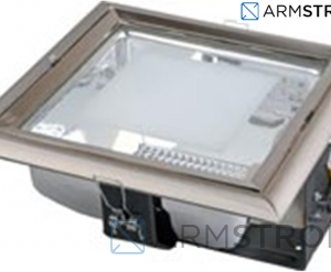 Светильник ЛВО1506 белый/квадр мат цент Е27 2х26 IP20 ИЭК купить оптом недорого