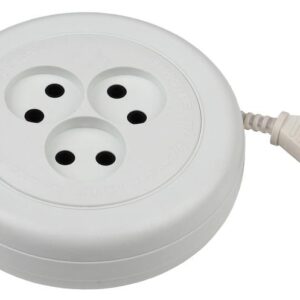 Удлинитель электрический ЭРА UR-3-5m рулетка без заземления 3 розетки 5м ШВВП 2x0