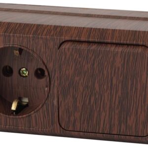 Блок розетка с выключателем Intro Quadro 2-701-10 горизонтальный 10А-250В