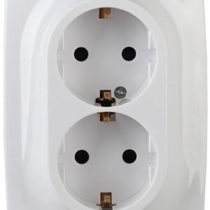 12-2116-01 ЭРА Розетка 2X2P+E Schuko