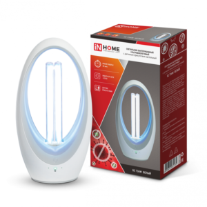 Светильник бактерицидный ультрафиолетовый настольный БС Т36W 36Вт белый с датчиком присутствия 230В IN HOME купить оптом недорого