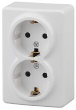11-2205-01 ЭРА Розетка 2х2P+E Schuko