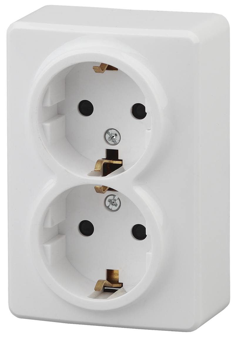 11-2205-01 ЭРА Розетка 2х2P+E Schuko 11-2205-01 ЭРА Розетка 2х2P+E Schuko