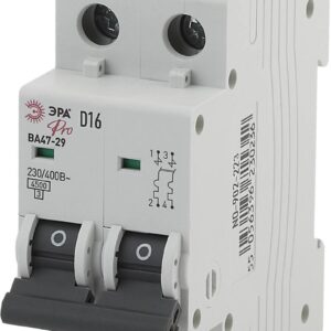 Автоматический выключатель ЭРА PRO NO-902-223 ВА47-29 2Р 16А кривая D 4