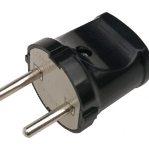 Вилка прямая 10А черная 4242 IN HOME купить оптом недорого