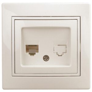 Розетка Intro Plano 1-303-02 информационная RJ45