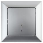 Выключатель Intro Solo 4-102-03 одноклавишный с подсветкой