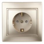 1-206-04 Intro Розетка 2P+E Schuko со шторками