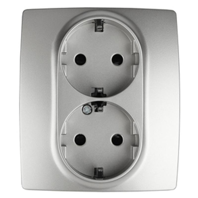 12-2104-03 ЭРА Розетка 2X2P+E Schuko со шторками 12-2104-03 ЭРА Розетка 2X2P+E Schuko со шторками