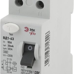 УЗО ЭРА PRO NO-902-41 ВД1-63 2P 50А 30мА купить оптом недорого