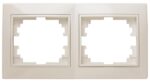 Рамка для розеток и выключателей Intro Plano 1-502-02 на 2 поста горизонтальная