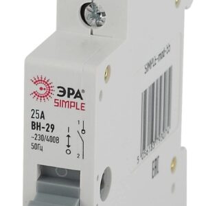 Выключатель нагрузки ЭРА SIMPLE SIMPLE-mod-56 1P 25А ВН-29 купить оптом недорого