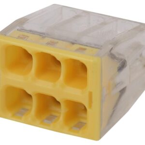 Клемма ЭРА компактная с пастой серия 246 6 отверстий 0.5-2.5 мм2 упаковка 4 шт. купить оптом недорого