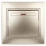 Выключатель Intro Plano 1-102-04 одноклавишный с подсветкой