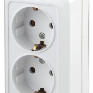 Розетка Intro Quadro 2Э-204-01 двойная с заземлением 2х2P+E Schuko