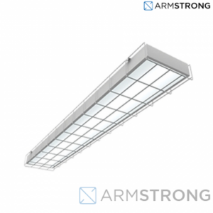 Светодиодный светильник "ВАРТОН" спортивный накладной 1195*200*65мм 36 ВТ 4100К с защитной решеткой купить оптом недорого
