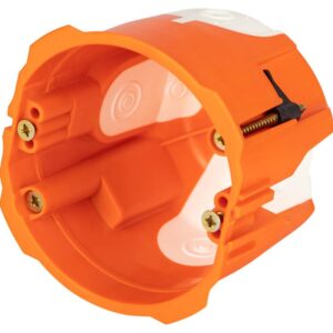Коробка установочная ЭРА KUU-71-65-unibox оранжевая универсальная 71х65мм UniBox для твердых и полых стен саморезы IP30 купить оптом недорого