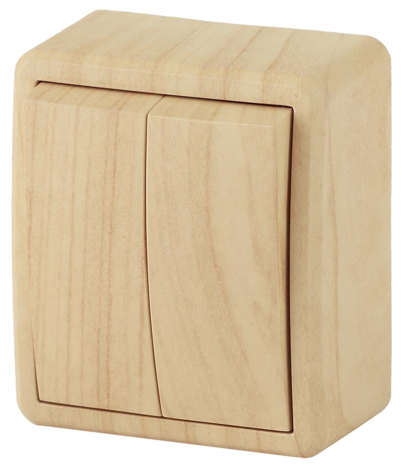 11-1204-11 ЭРА Выключатель двойной 11-1204-11 ЭРА Выключатель двойной