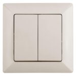 Выключатель Intro Solo 4-104-02 двухклавишный 10А-250В