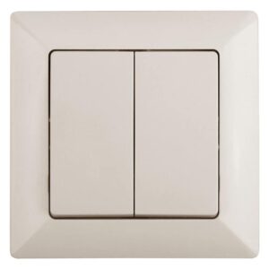 Выключатель Intro Solo 4-104-02 двухклавишный 10А-250В